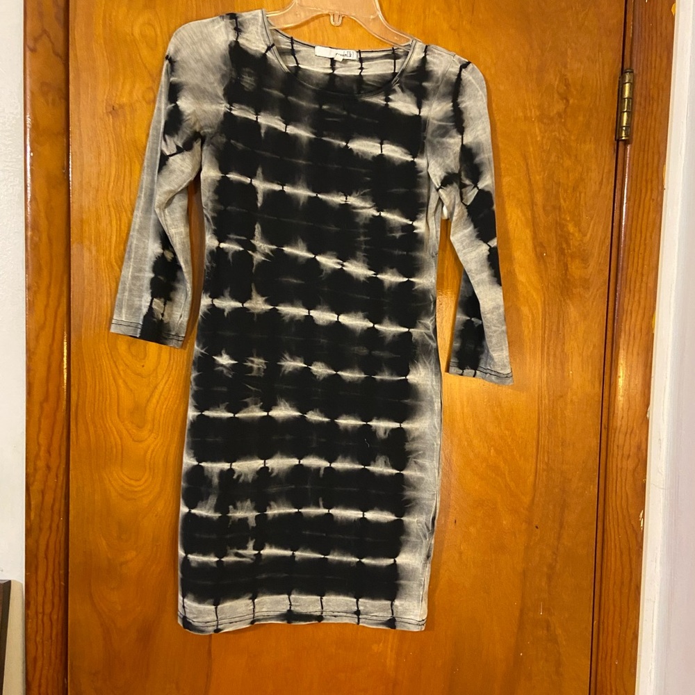 Cream 2 Tye Dye Dress
